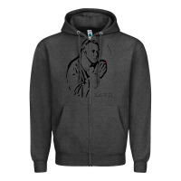 Charcoal Heather christopher hitchens essential Zipper Hoodie - linhVisuals