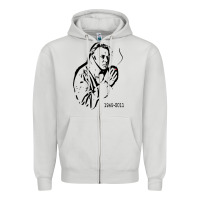 Dove Grey christopher hitchens essential Zipper Hoodie - linhVisuals