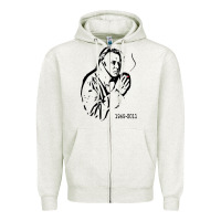 Oatmeal Heather christopher hitchens essential Zipper Hoodie - linhVisuals