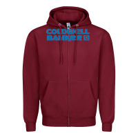 Burgundy coldwell banker Zipper Hoodie - linhVisuals