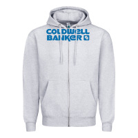 Heather Grey coldwell banker Zipper Hoodie - linhVisuals