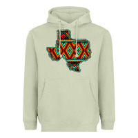 Matcha Texas Map With Aztec Background Heavyweight Hoodie - JahusDesignShop