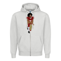 Dove Grey colin kaepernick kneeling classic Zipper Hoodie - linhVisuals