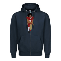 Navy colin kaepernick kneeling classic Zipper Hoodie - linhVisuals