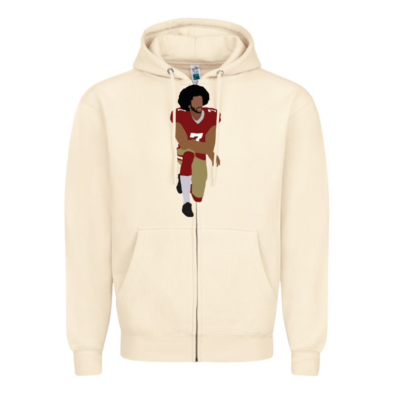 Colin Kaepernick Kneeling Classic Zipper Hoodie by linhVisuals | Teevron