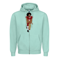 Seafoam colin kaepernick kneeling classic Zipper Hoodie - linhVisuals