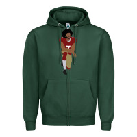 Sports Green colin kaepernick kneeling classic Zipper Hoodie - linhVisuals
