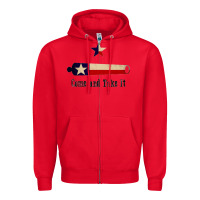 Red come and take it   texas flag essential Zipper Hoodie - linhVisuals