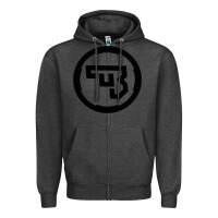 Charcoal Heather cz Zipper Hoodie - linhVisuals