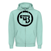 Seafoam cz Zipper Hoodie - linhVisuals