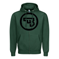 Sports Green cz Zipper Hoodie - linhVisuals