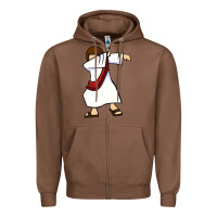 Chestnut dabbing jesus christian dab dance Zipper Hoodie - linhVisuals