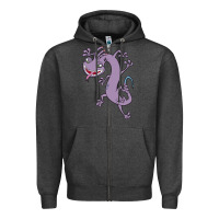 Charcoal Heather randall monsters Zipper Hoodie - linhVisuals