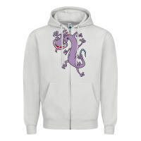 Dove Grey randall monsters Zipper Hoodie - linhVisuals
