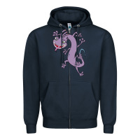 Navy randall monsters Zipper Hoodie - linhVisuals