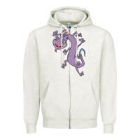 Oatmeal Heather randall monsters Zipper Hoodie - linhVisuals