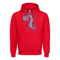 Red randall monsters Zipper Hoodie - linhVisuals