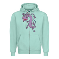 Seafoam randall monsters Zipper Hoodie - linhVisuals