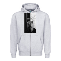 Heather Grey emine Zipper Hoodie - linhVisuals