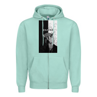 Seafoam emine Zipper Hoodie - linhVisuals