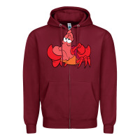 Burgundy sebastian Zipper Hoodie - linhVisuals