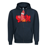 Navy sebastian Zipper Hoodie - linhVisuals