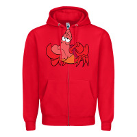 Red sebastian Zipper Hoodie - linhVisuals