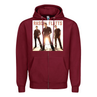 Burgundy rascal flatts   oklahoma's official Zipper Hoodie - linhVisuals