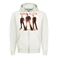 Oatmeal Heather rascal flatts   oklahoma's official Zipper Hoodie - linhVisuals