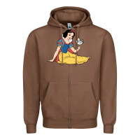 Chestnut snow white Zipper Hoodie - linhVisuals