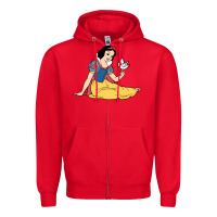 Snow White Zipper Hoodie | Teevron