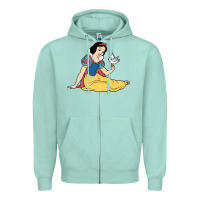 Seafoam snow white Zipper Hoodie - linhVisuals