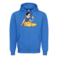 True Royal snow white Zipper Hoodie - linhVisuals