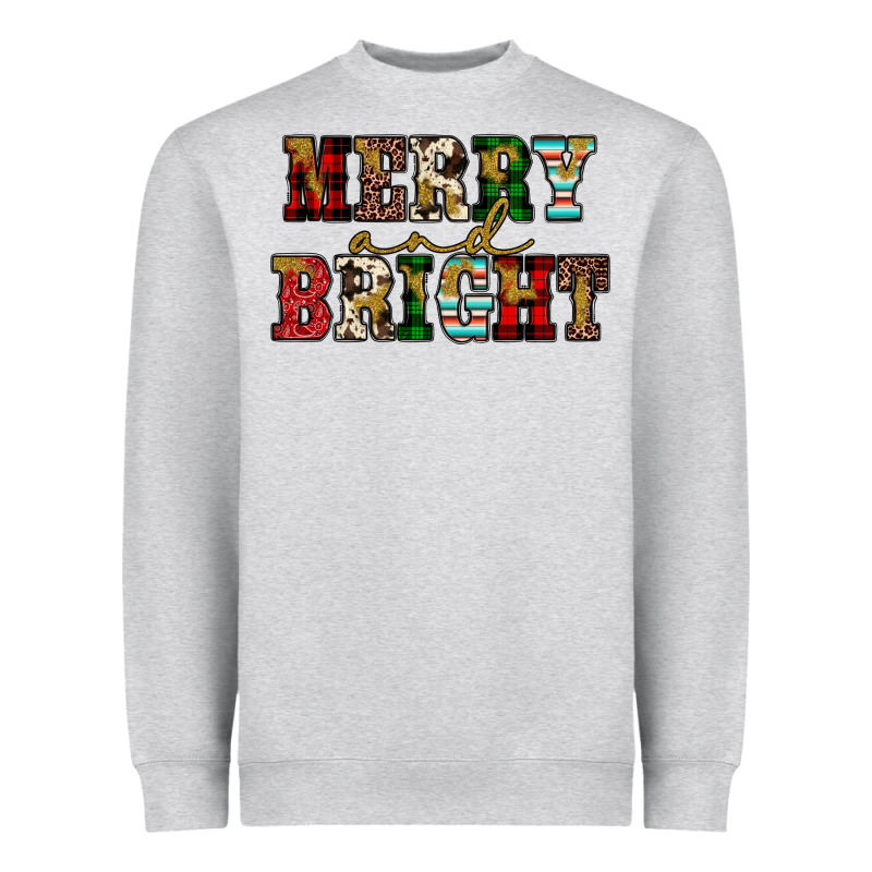 Merry And Bright Heavyweight Sweatshirt by JahusDesignShop | Teevron