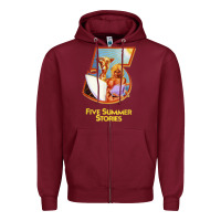 Burgundy five 5 summer stories t shirt Zipper Hoodie - linhVisuals