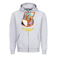 Heather Grey five 5 summer stories t shirt Zipper Hoodie - linhVisuals