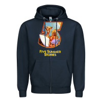 Navy five 5 summer stories t shirt Zipper Hoodie - linhVisuals