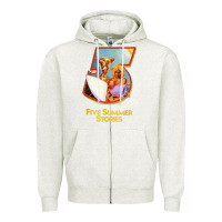Oatmeal Heather five 5 summer stories t shirt Zipper Hoodie - linhVisuals