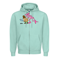 Seafoam the pink panther Zipper Hoodie - linhVisuals