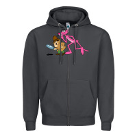 Smoke the pink panther Zipper Hoodie - linhVisuals