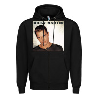 Black ricky martin   ricky martin Zipper Hoodie - linhVisuals