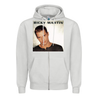 Dove Grey ricky martin   ricky martin Zipper Hoodie - linhVisuals