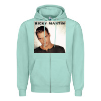 Seafoam ricky martin   ricky martin Zipper Hoodie - linhVisuals