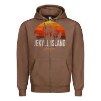 Chestnut jekyll island beach georgia ga palms vacation surf sundown tank top Zipper Hoodie - linhVisuals