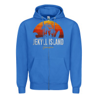 True Royal jekyll island beach georgia ga palms vacation surf sundown tank top Zipper Hoodie - linhVisuals