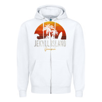 White jekyll island beach georgia ga palms vacation surf sundown tank top Zipper Hoodie - linhVisuals
