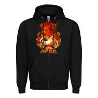 Black set your heart ablaze Zipper Hoodie - linhVisuals