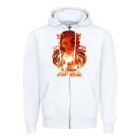 White set your heart ablaze Zipper Hoodie - linhVisuals