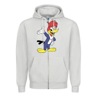 Dove Grey woody woodpecker Zipper Hoodie - linhVisuals