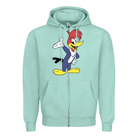 Seafoam woody woodpecker Zipper Hoodie - linhVisuals